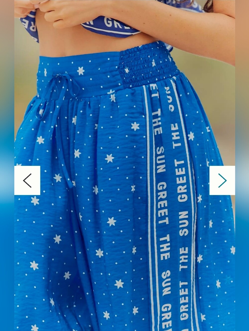 NEW!! Anthropologie Celandine Smocked Balloon Pants, Sz Med, NWT - Picture 3 of 4